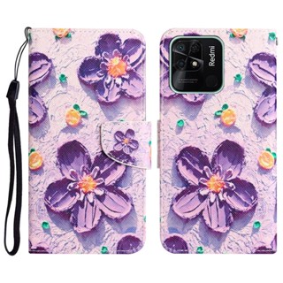 เคสโทรศัพท์มือถือหนัง ฝาพับ พร้อมช่องใส่บัตร สําหรับ Redmi 10C 10A Note 10 10S 10T Xiaomi 10T Pro Lite 10i 5G