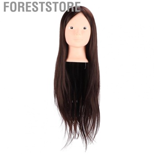 Foreststore Cosmetology Mannequin Head Hair Mannequin Head High Temperature Synthetic