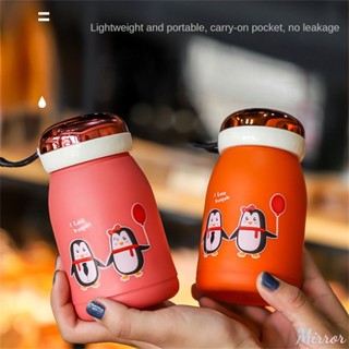 Mini Thermos Cup Double Layer Handy Cup 380ml 304 Stainless Steel Water Bottle คุณภาพสูง Pp Water Bottle Bpa Free Leak-proof Portable Cup M