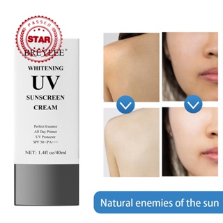 Breylee ครีมกันแดด ไวท์เทนนิ่ง กันแดด UV SPF50+/PA+++ สําหรับใบหน้าและร่างกาย 40 มล. C9V8