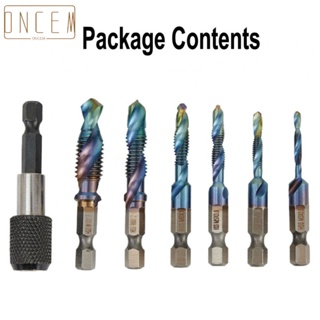 【ONCEMOREAGAIN】Drill Tap Bit M3-M10 Spiral Flutes Thread Metric Bench Drill Combination