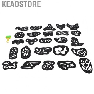 Keaostore Tattoo Stencils  Easy To Clean Hair Stencil Convenient Operate for Salon Home