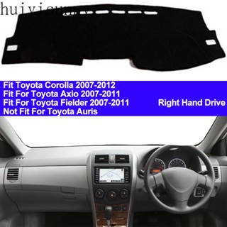 Hys แผ่นแดชบอร์ดรถยนต์ กันลื่น สําหรับ Toyota Corolla Axio Fielder 2007 2008 2009 2010 2011