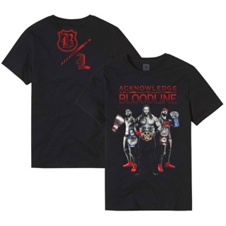 เสื้อยืด พิมพ์ลาย WWE THE BLOODLINE ACKNOWLEDGE THE BLOODLINE