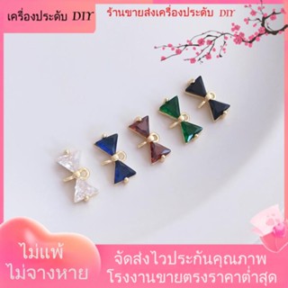 💖เครื่องประดับ DIY ขายส่ง💖เครื่องประดับ กิ๊บติดผม ชุบทอง 14k ประดับโบว์ เพทาย หลากสี[จี้/ลูกปัด/สร้อยคอ/สร้อยข้อมือ/ต่างหู/กําไลข้อมือ]