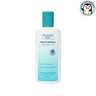 PharmaPure Moisturising Body Wash ฟาร์มาเพียว มอยส์เจอร์ไรซ์ซิ่ง บอดี้ วอซครีมอาบน้ำ 200ml[HT]