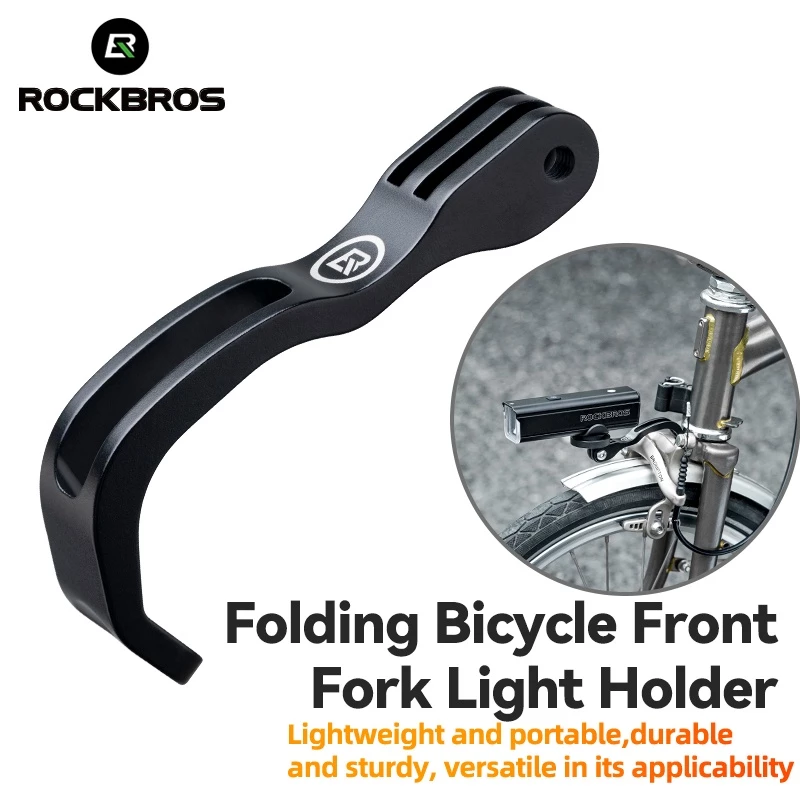【TH Delivery】ROCKBROS แบร็คเก็ตยึดตะเกียบหน้าจักรยาน แบบพับได้ อุปกรณ์เสริม สําหรับกล้องแอคชั่น GoPro