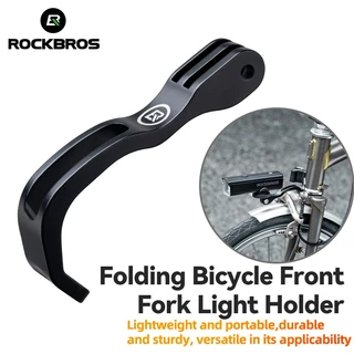 【TH Delivery】ROCKBROS แบร็คเก็ตยึดตะเกียบหน้าจักรยาน แบบพับได้ อุปกรณ์เสริม สําหรับกล้องแอคชั่น GoPro