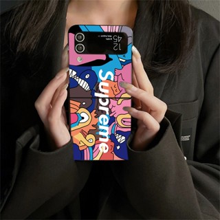 เคสโทรศัพท์มือถือ PC แข็ง กันกระแทก สําหรับ Samsung Galaxy Z Flip 4 5G Z Flip 3