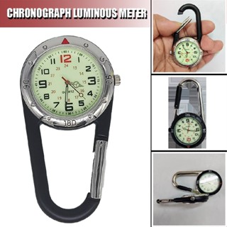 New 1pc Portable Sport Carabiner Watch Luminous Dial Hands Quartz Watches