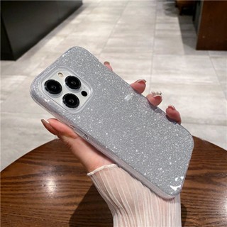 เคสโทรศัพท์มือถือแบบนิ่ม TPU กันกระแทก แต่งกลิตเตอร์ หรูหรา สําหรับ iPhone 14 Pro Max 14 Plus 13 12 11