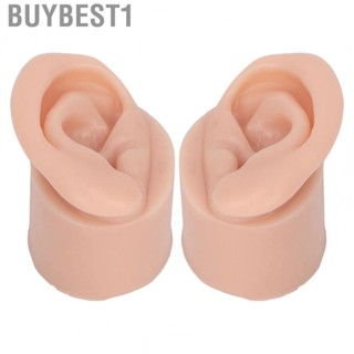 Buybest1 Practice Ear Model  Silicone Reusable Ear Model Flexible Elastic  for Piercing Salon