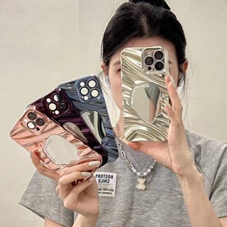 เคสโทรศัพท์มือถือกระจก กันลื่น ลายคลื่น สําหรับ iPhone 14Pro Max 14Pro iPhone 14 iPhone13 Pro iPhone 13Pro Max iPhone12 Pro Max 12 Pro 12 iPhone 11