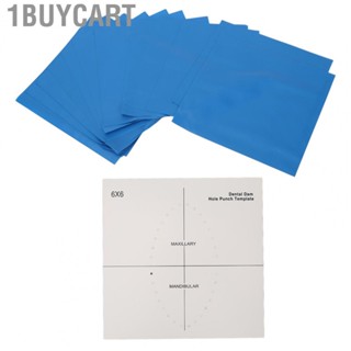 1buycart 36 Pieces Dental Rubber Dam Hygienic Barrier  Free Unscented Blue 0.18mm