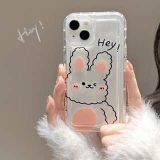 Yiki|เคสโทรศัพท์มือถือแบบนิ่ม TPU กันกระแทก ลายการ์ตูนกระต่าย DIY สําหรับ Samsung S23 Ultra S23 S22 Plus S21 Ultra S20 S21 FE S10