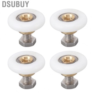 Dsubuy Shower Door Wheels  Large Copper Shaft Rollers Smooth Sliding with Screw for Hotel Bathroom