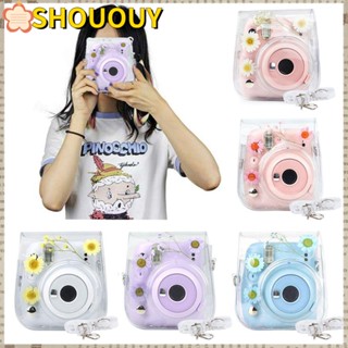 SHOUOUY เคสใส ลายดอกเดซี่ สําหรับกล้อง Instax Mini11 9 8