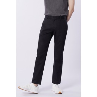 LTD กางเกงสแลคทรงสลิม ผู้ชาย สีดำ | Slim Fit Slacks | 3425