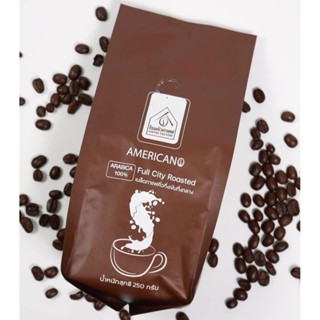 COFFEE FACTORY Americano Medium To Dark Roast 250g. (คั่วกลางค่อนเข้ม-เมล็ด)