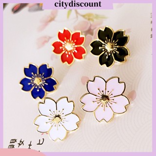 &lt;citydiscount&gt; เข็มกลัดโลหะ ลายดอกไม้ เครื่องประดับแฟชั่น สําหรับผู้หญิง