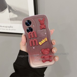 พร้อมส่ง ใหม่ เคสโทรศัพท์มือถือ ไล่โทนสี ลายการ์ตูนหมี สําหรับ Realme C55 NFC C30s C30 Realme 10 8 Pro 8i 4G เคส Phone Case