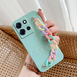 พร้อมส่ง เคสโทรศัพท์มือถือ ซิลิโคนนิ่ม TPU พร้อมสายโซ่คล้อง สีรุ้ง สําหรับ Infinix Note 30 Pro VIP 30i 4G 5G 2023 Note30 30VIP 30Pro