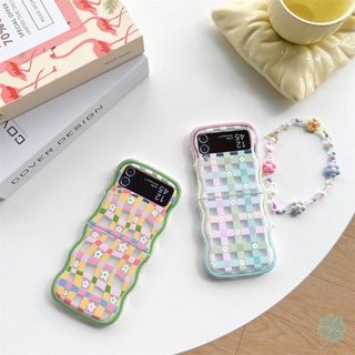 เคสโทรศัพท์มือถือ ซิลิโคนนิ่ม ใส กันกระแทก ขอบหยัก สําหรับ Samsung Galaxy Z Flip 4 Flip 3 Galaxy Z Flip 4 3