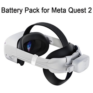 Battery Pack for Meta Quest 2 / Oculus Quest 2/ Meta Quest Pro, 6000mAh Rechargeable Portable Extended Battery Pack for Extra 3 Hours Playtime, Lightweight and Keep Counter Balance