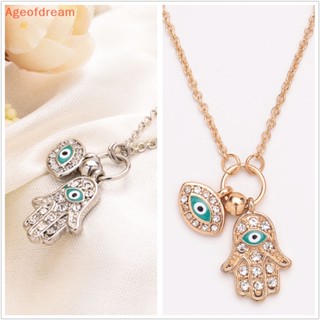 [Ageofdream] Fatima Hamsa สร้อยคอ จี้ตุรกีตาชั่วร้าย เครื่องประดับ