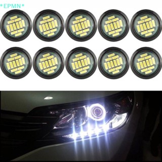 Epmn&gt; ใหม่ โคมไฟ LED DRL DC 12V 5W สีขาว สําหรับติดรถยนต์ 1 ชิ้น