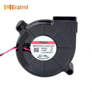 Eralml พัดลมระบายความร้อน แบริ่งคู่ ไฮดรอลิค 5015 Dc 24v 0.1a 6000rpm 4.8CFM อุปกรณ์เสริม สําหรับเครื่องพิมพ์ 3d