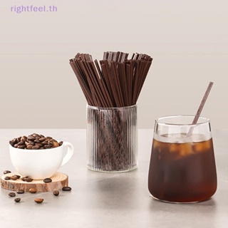 Rightfeel.th ใหม่ แท่งคนกาแฟ แบบพลาสติก สามรู ใช้แล้วทิ้ง 100 ชิ้น