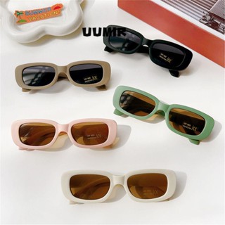 UUMIR  แว่นตากันแดดแฟชั่น ทรงสี่เหลี่ยมผืนผ้า ป้องกัน UV 400 สําหรับเด็ก