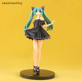 โมเดลฟิกเกอร์ Vocaloid Hatsune Miku with Black ขนาด 23 ซม. ของเล่นสะสม สําหรับเด็ก