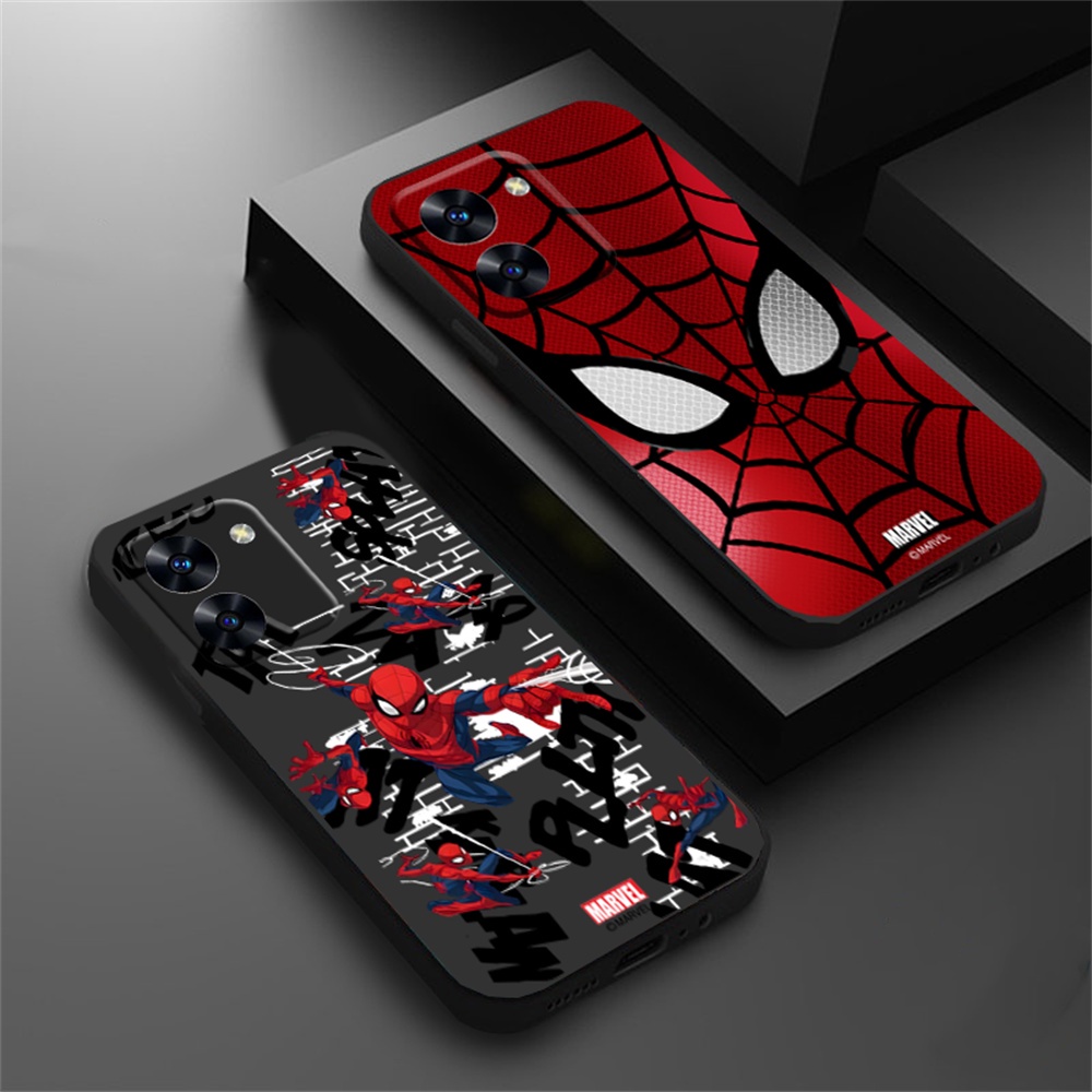 เคสโทรศัพท์มือถือ ซิลิโคนนุ่ม ลายมาร์เวล สไปเดอร์แมน HOSTR สําหรับ VIVO Y36 IQOO Z7X V25 V25E Y16 Y3