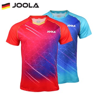 Joola เสื้อปิงปอง ผู้ชาย ผู้หญิง 3203 ที่มีสีสัน สะดวกสบาย กีฬา เสื้อยืด แขนสั้น แห้งเร็ว เสื้อยืดหยุ่น