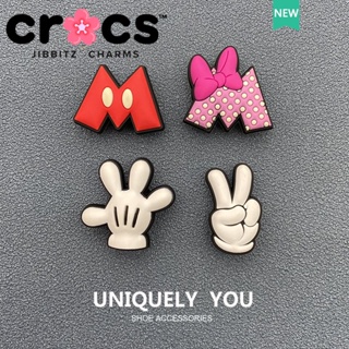 Jibbitz Crocs charms หัวเข็มขัด รูปการ์ตูนมิกกี้ มินนี่เมาส์น่ารัก เครื่องประดับ สําหรับตกแต่งรองเท้า Crocs