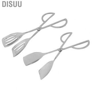 Disuu Stainless Steel  Tongs  Serving Corrosion Proof Comfortable Grip Safety Easy To Clean Rust for Salad Home