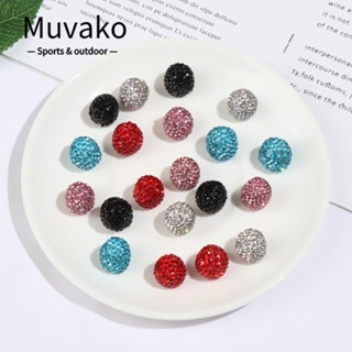 MUVAKO ใหม่ ฝาครอบวาล์วยางรถยนต์ คริสตัล กันฝุ่น 4 ชิ้น