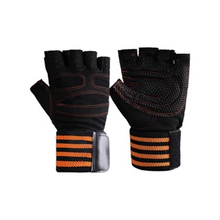 2pcs Professional Protective Cycling Exercise Training Durable With Wrist Support Weight Lifting Gloves