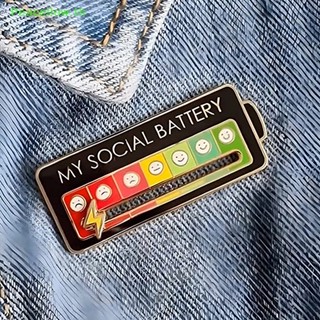 เข็มกลัด รูป My Social Pins แบบโต้ตอบ สีเหลือง