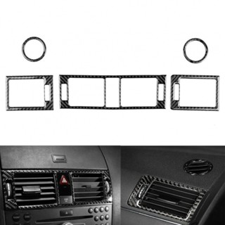 ⚡SUPERSL-TH⚡Air Vent Outlet 2007-2013 5Pcs Black Carbon Fiber DIY Item Performance⚡NEW 7