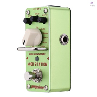 [พร้อมส่ง] Aroma AMS-3 Mod Station Modulation Ensemble แป้นเหยียบเอฟเฟคกีตาร์ไฟฟ้า ขนาดเล็ก พร้อมทรูบายพาส