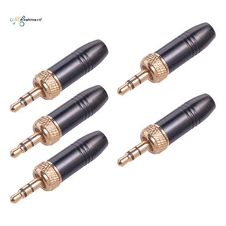 ไมโครโฟน Lavalier 3.5 มม. ปลั๊ก 5 ชิ้น พร้อมสายเคเบิลเกลียวภายใน M6 สําหรับ Sennheiser