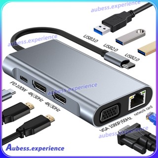 Type-c Male Docking Station 8 In 1 Type C Dongle พร้อม Hdmi 4k 30hz Pd100w Ethernet Usb Hub Multiport Adapter ผู้เชี่ยวชาญ