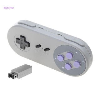 Doublebuy เกมแพดควบคุมเกม แบบไร้สาย สําหรับ Super Mini SNES Classic Edition