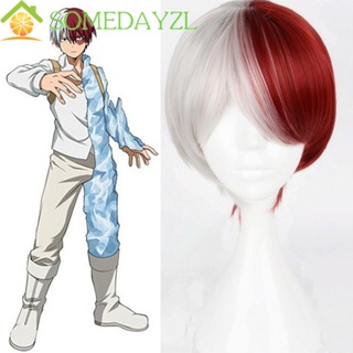 วิกผมสังเคราะห์ ทนความร้อน ลายการ์ตูนอนิเมะ My Hero Academia Todoroki