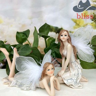 BLISS ดอกไม้นางฟ้า ของขวัญ DIY สวนยุโรป สําหรับวันเกิด ปีกแต่งงาน งานฝีมือ บ้านนางฟ้า เครื่องประดับขนาดเล็ก