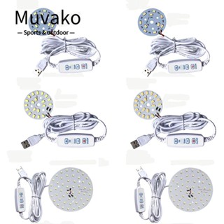 MUVAKO หลอดไฟ LED 5730 SMD DC 5V หรี่แสงได้ อเนกประสงค์ ชาร์จ USB สําหรับบ้าน