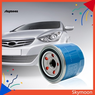 Skym* ไส้กรองน้ํามันเครื่องยนต์ สเตนเลส สีฟ้า 26300-35503 สําหรับ Celesta K2